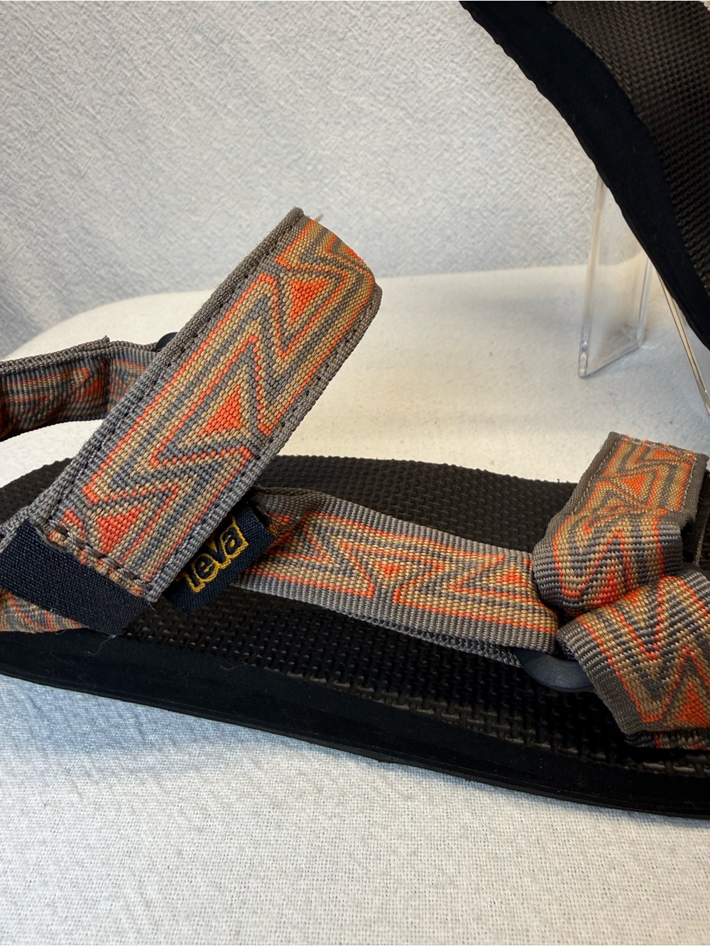Teva Sandals Men Original Orange Aztec Nylon Webbing Hook & Loop
Outdoor Shoes 9 - Picture 2 of 6